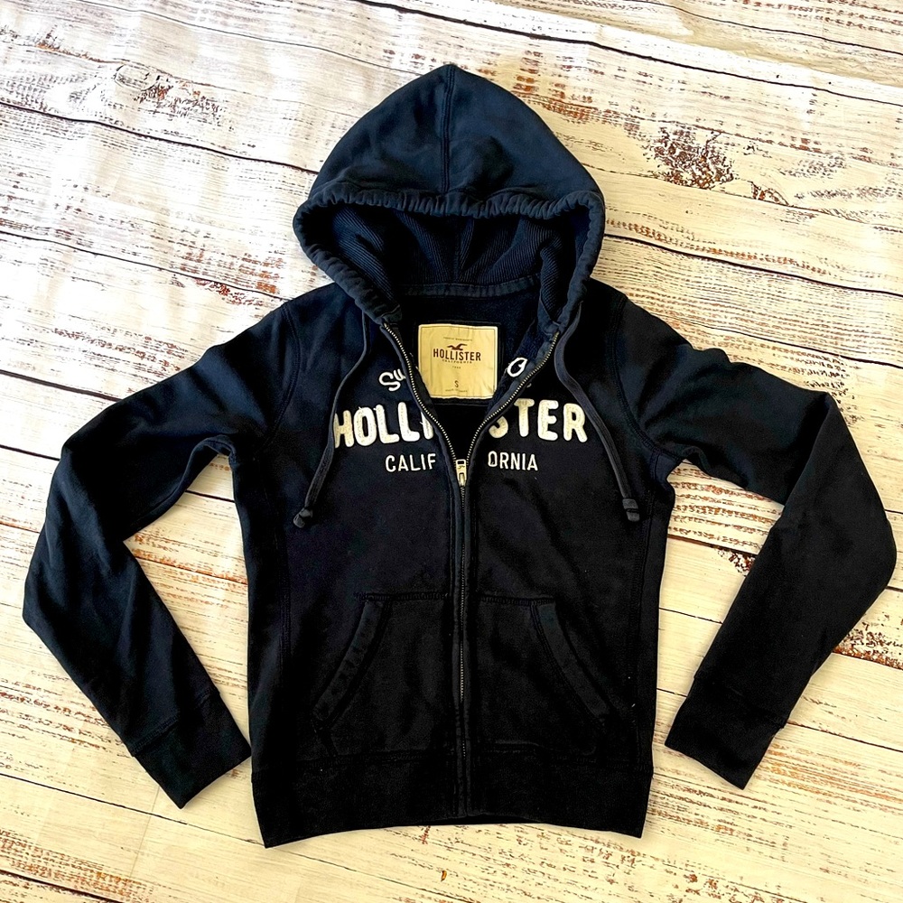 COPY - Womens Hollister Navy Hoodie Size Small